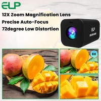 ELP 12X Motorlu Zoom 4K Web Kamerası, Uzaktan Kumandalı, Manuel Otomatik Odaklama, HD MI USB 3 1080P 60FPS Canlı Yayın Video USB Kamera