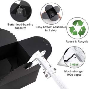 Cajas de Regalo de papel de cartón de fácil montaje para dama de honor, recuerdo de boda, caja de regalo - Product Image 6