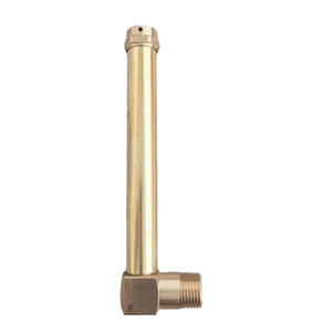 Jauge de niveau d'huile en laiton en forme de <span class=keywords><strong>L</strong></span>, filetage 1/4" 3/8" 1/2", indicateur de niveau à verre de visualisation pour système de lubrification de réservoir hydraulique - Product Image 2