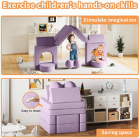 Personalizado multifuncional extraíble niños y niñas plegable sofá cama colchón de espuma