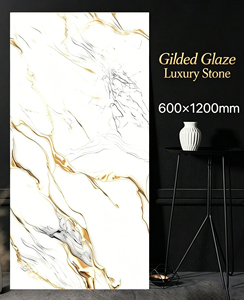 Carrelage en porcelaine haute brillance - Carrelage mural intérieur moderne pour usage hôtelier, résistant aux acides, épaisseur 10 mm - Product Image 3