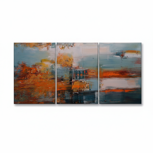 Autumn Landscape Printed <b>Canvas</b>: Modern Abstract <b>Wall</b> Art,SET OF 3 <b>CANVAS</b> - Product Image 2