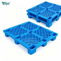 Palette légère d'usine à 4 pieds de support, tapis en plastique antidérapant pour le stockage au sol en entrepôt et la protection des marchandises