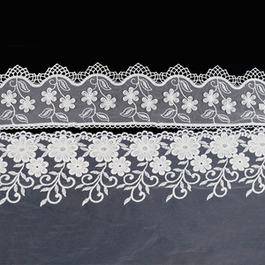 <span class=keywords><strong>3D</strong></span> Flower <span class=keywords><strong>Net</strong></span> Ren Trim Lưới Thêu Ren Ribbon 5Cm Trắng Sang Trọng Pháp Bridal Ren Trang Trí Cho Đám Cưới - Product Image 5