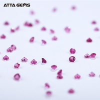 Pierres précieuses naturelles de Pigeon à facettes, petite taille, 0.8-2.5mm, 1 chariot, pierres couleur rubis naturelles, accessoires bijoux, vente en gros, impression en vrac