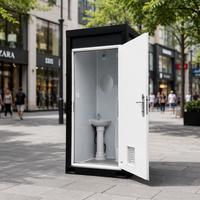 Usine chinoise de toilettes portables préfabriquées respirantes, modules sanitaires modulaires et démontables, conteneurs sanitaires, conception personnalisée pour bureaux