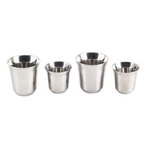 แก้วน้ำสแตนเลสสองชั้น สีเงิน แก้วดื่มชา กาแฟ - Product Image 5