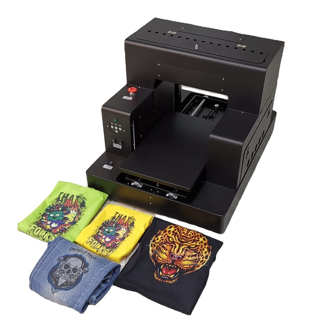 A3 Wide Format Digital Direct to Garment Printer Textile Cotton Fabrics T Shirt Printing Machine Flatbed Automatic DTG Printer