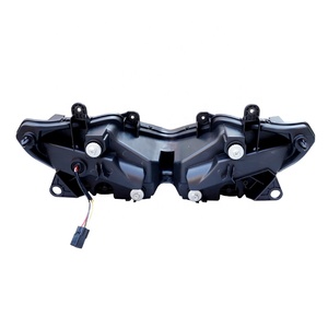 ไฟหน้ามอเตอร์ไซค์ Yongjin ความสว่างสูง สีดำ พร้อมไฟสูง/ต่ำ สำหรับ Kawasaki Ninja Z400 - Product Image 4