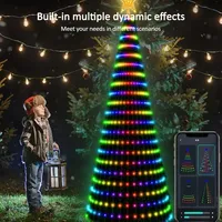 Weihnachtsbaum-Stern DC Smart RGB-Licht Fernbedienung Timer Musik-Synchronisation Bluetooth App-gesteuerte Feiertagsbeleuchtung