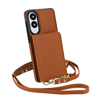 Nouveau Design Premium Pu En Cuir Carte Portefeuille Téléphone étui pour samsung A16 A17 A55 Girly Bandoulière Couverture de Téléphone pour Galaxy S23 Ultra