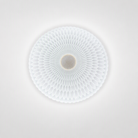 Plafonnier LED ROMAS Moderne Effet Ciel Étoilé, Design Spirale en Fer et Acrylique, Montage en Saillie, Télécommande, IP44, AC 220V, 6000K, pour Chambre
