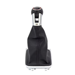Perilla de cambio automático, cubierta de botas de cuero, perilla de cambio de marchas negra con cubierta antipolvo para VW <span class=keywords><strong>Golf</strong></span> <span class=keywords><strong>7</strong></span> A7 MK7 para GTI GTD - Product Image 6