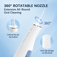Tragbares Haushalts gerät 250ml Wasser flosser Batterie betriebenes Zahn reinigungs gerät