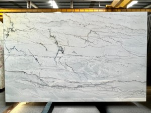 Losas de Cuarcita Natural Union Stone Infinity Opus Blancas Pulimentadas, Diseño de Pared Interior Moderno y Lujoso para Baño, Villa, Comedor - Product Image 4