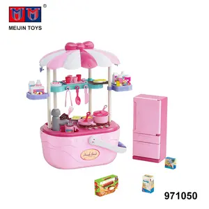 kitchen fridge play set toy kids cooking food toys for children
