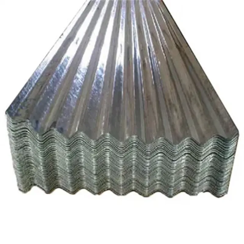 Panneau de toiture en métal tôle tôle d'acier galvanisée tôle de toiture ondulée en acier plaque d'acier revêtue de zinc Gi pour matériau de construction