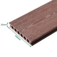 LT Eco-friendly Outdoor Extruded WPC Decking Anti-fading Plastic Composite Decking Fissure-resistant Decking For Residential
