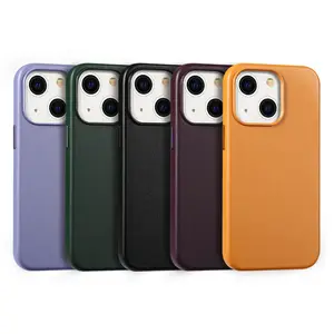 PU Leather Phone Case For IPhone 13 Skin Touch Luxury Magnetic Phone Case For IPhone 13 14 15 Pro With Metal Button