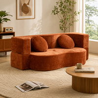 Sofá Cama Convertible 2 en 1 al por Mayor, Futón Plegable para Suelo, Sofá Modular Extraíble, Colchón sin Estructura, Muebles de Sofá