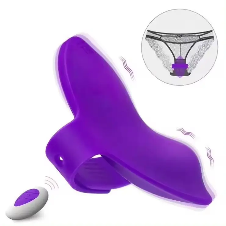 Uzaktan kumanda ile giyilebilir kurşun vibratör külot vibratör seksi iç çamaşırı G Spot titreşimli külot kadınlar için
