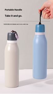Vaso Térmico Personalizable de Acero Inoxidable de 550ml y 750ml con Aislamiento al Vacío, Pajita Gratis, Cuerda para Sostener y Diamantes de Imitación para Deportes, Camping, Bebidas Frías y Calientes - Product Image 4