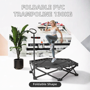 Trampolín Plegable para Fitness con Red Protectora, Hexagonal, Portátil, para Ejercicio en Casa, Interior y Exterior - Product Image 2