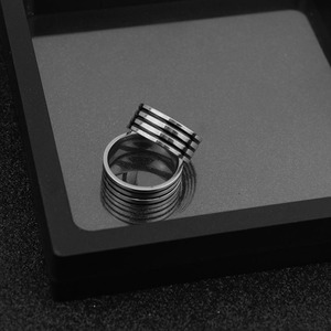 Popular Niche Design Multi-size Stainless Steel Ring Simple Hip Hop Style Unisex's Geometric Rings Fashion Jewelry Wholesale - Product Image 3