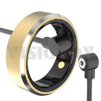 OEM Anneau intelligent en acier inoxydable Moniteur de santé avec fréquence cardiaque Pression artérielle Moniteur de sommeil Contrôlé par application