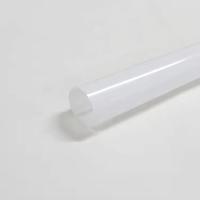 Tube diffuseur de lumière linéaire LED en polycarbonate blanc laiteux de qualité optique, style côtier moderne, tailles personnalisées, écologique