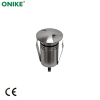 Lampu LED RGB Stainless Steel IP67 Tahan Air 2.5W untuk Penerangan Lanskap Taman, Plaza, Tangga, dan Dinding Luar Ruangan