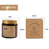 Grande boîte de couvercle de bougie votive d'aromathérapie de marque privée faite à la main, parfumée noire, barres de cire de soja de Pâques écologiques