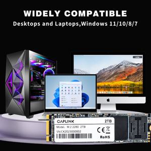 Caplink Logo Kustom OEM/ODM 2280 Ssd 128GB 256GB 512GB 1TB Ssd M2 Hard Disk Drive M.2 SATA SSD untuk Laptop - Product Image 6