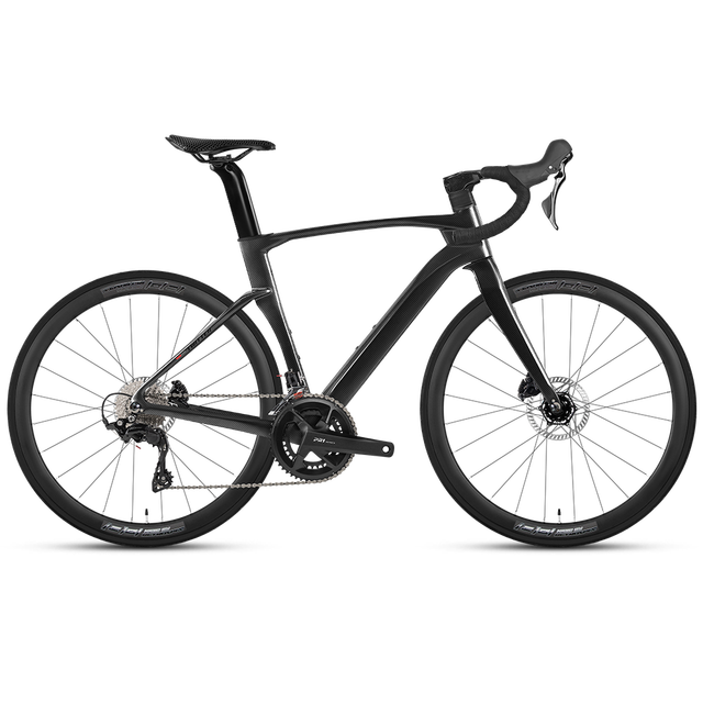 Professional 24 Speed Carbon Fiber Road Bike 50mm Wave Carbon Rim Hydraulic Disc Racing Bicycle Aero Road Cycle Sport Bike