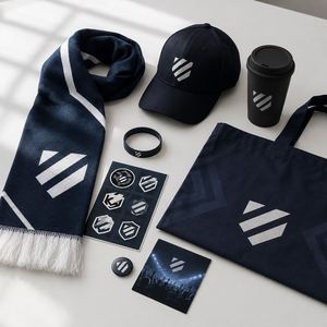 Kit de Marchandises Personnalisées en Gros pour Supporters de Football OEM ODM avec Écharpe, Casquette, Tasse, Bracelet, Sac Fourre-tout et Badge pour Activation de Sponsors et Cadeaux Promotionnels - Product Image 1
