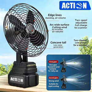 Ventilador Silencioso Recargable de 8 Pulgadas con Batería de Litio de 4000mAh de Larga Duración, Grado Industrial/DIY, para Camping, Pesca y Uso en Obras - Product Image 6