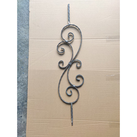 HUAART Balustres en fer forgé sur mesure pour escalier courbé, design classique, conception CAO, résistant à la rouille, à faire soi-même