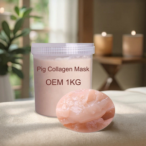 Crème masque au collagène <span class=keywords><strong>de</strong></span> porc 1000g, élimine les rides, peau du visage tendre, étiquette privée OEM, masque facial - Product Image 4