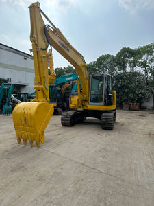 Excavatrice Komatsu PC128us d'occasion à bas prix, excavatrice diesel à balayage zéro avec lame de remblayage - Product Image 4