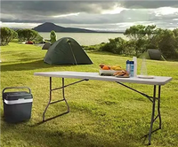 Direkt vom Hersteller Moderne Verstellbare Klappbare Rechteckige Esstische Tragbare Outdoor-Plastikmöbel für Schlafzimmer Küche