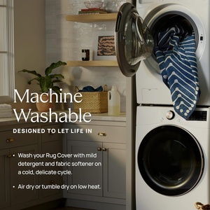 Alfombra <span class=keywords><strong>Persa</strong></span> Vintage de Chenilla de Pelo Corto, Lavable a Máquina, Antideslizante - Product Image 5