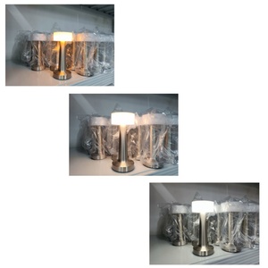 USB Rechargeable 3000K Warm Touch Control Dimmable Three Color Change LED Desk <b>Lamp</b> for Restaurants Cafes Bars - Product Image 3