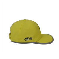 Casquette de baseball unisexe de haute qualité, personnalisée, jaune, à 6 panneaux, structurée, avec logo imprimé en sérigraphie, style sportif vintage streetwear
