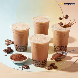 Poudre de thé au lait chocolaté 1kg, certifiée Halal HACCP, pour les boutiques de thé au lait et de bubble tea, marque privée - Product Image 6