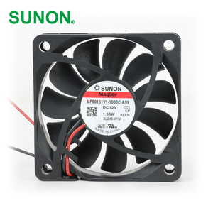 Ventilador Axial de Refrigeración SUNON MF60151V1-1000C-A99 Eléctrico OEM/ODM 60x60x15mm 12VDC 110mA 1.58W 4700RPM 26.4CFM con Rodamiento Vapo - Product Image 1