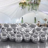Offre Spéciale : Ballon Miroir Gonflable Réfléchissant Coloré Pas Cher, Boule de Noël Gonflable, Sphère Miroir Gonflable à Vendre