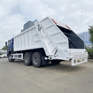 รถบรรทุกขยะอัดแบบ Sino Howo 6x4 ขนาด 25 ลูกบาศก์เมตร รถบดอัดขยะ รถบรรทุกขยะใหม่เอี่ยม - Product Image 5
