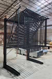 Tùy chỉnh showroom Thảm móc áo hiển thị kim loại sàn đứng trượt thảm hiển thị giá thảm Giá Thảm hiển thị đứng - Product Image 3