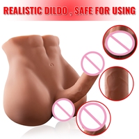 Boneka Seks Realistis Berkualitas Tinggi Penis Masturbasi Pria Manekin Torso Dildo Besar Boneka Seks Pria Gay Mainan Seks untuk Wanita Masturbator