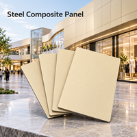 Panneau composite en acier sur mesure, revêtement PVDF, plaque argentée pour façades de bâtiments commerciaux